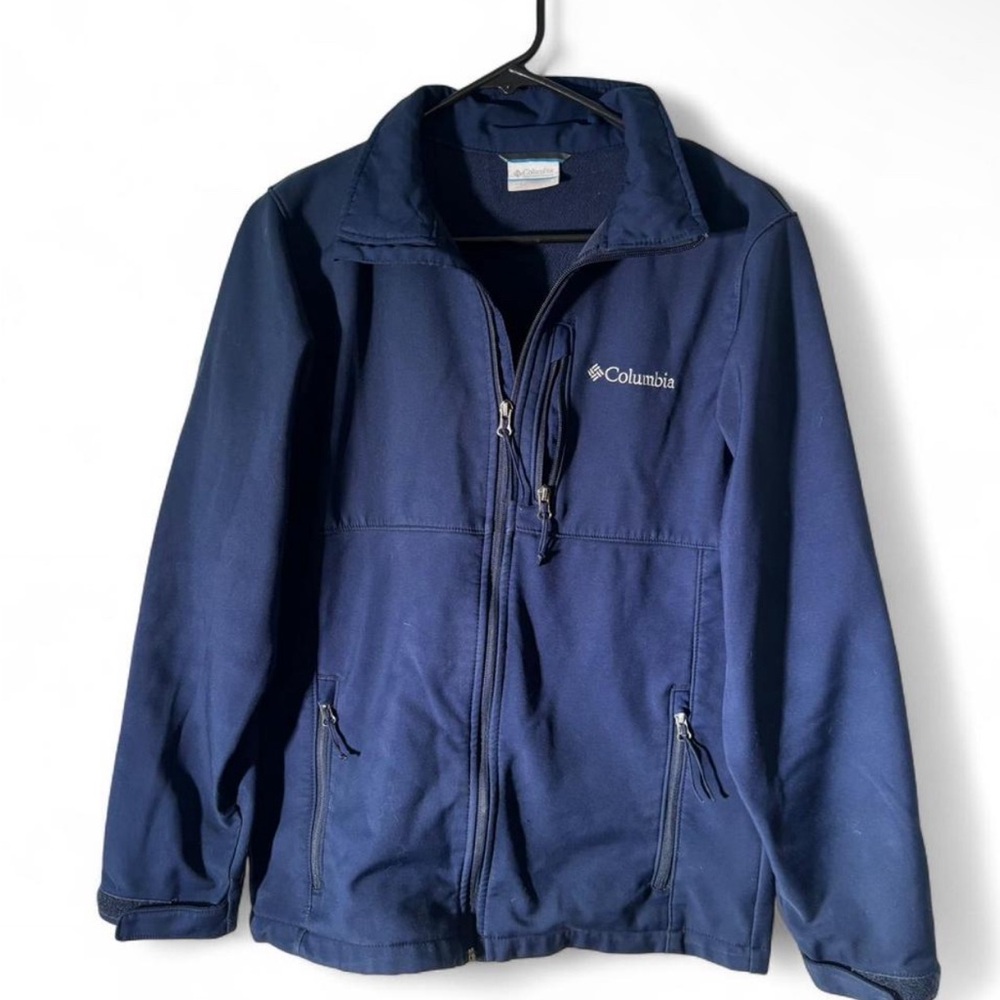 Columbia Deep Blue Softshell Jacket - image 1